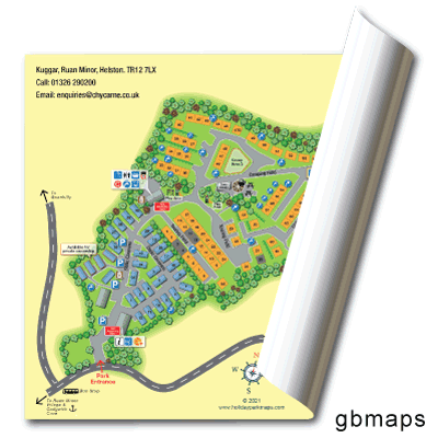 holiday park laminated posters Laminated park map poster print