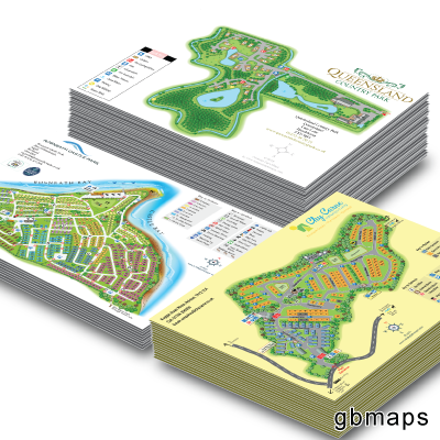 holiday park map printing at a4 size A4 siteplan Printing